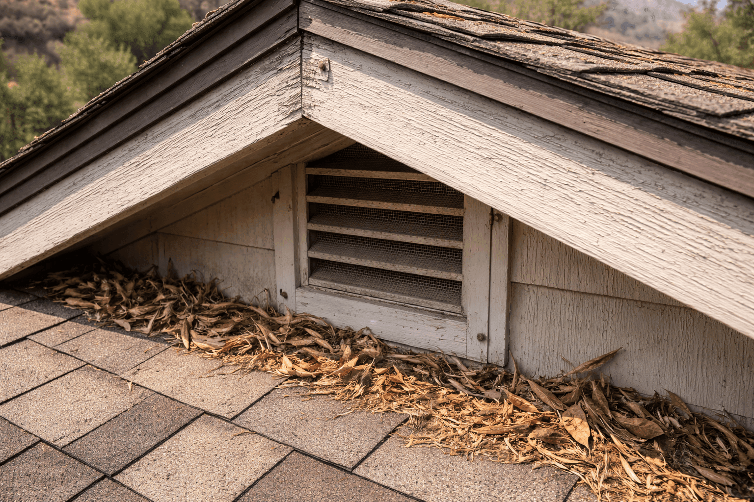 Vent and Ember Protection Upgrade - Before